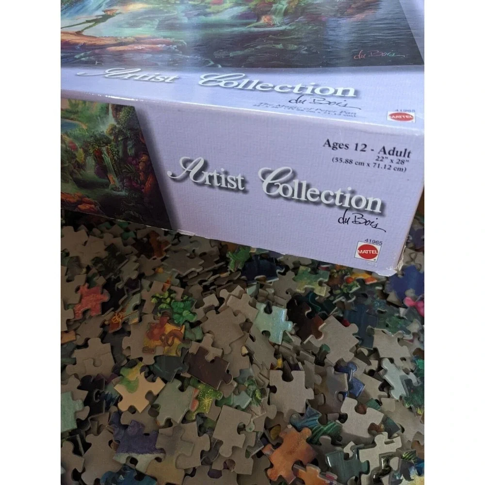 Vintage Disney Jigsaw Puzzle Du Bois Artist Collection Peter Pan 1000 Piece RARE - Picture 10 of 11